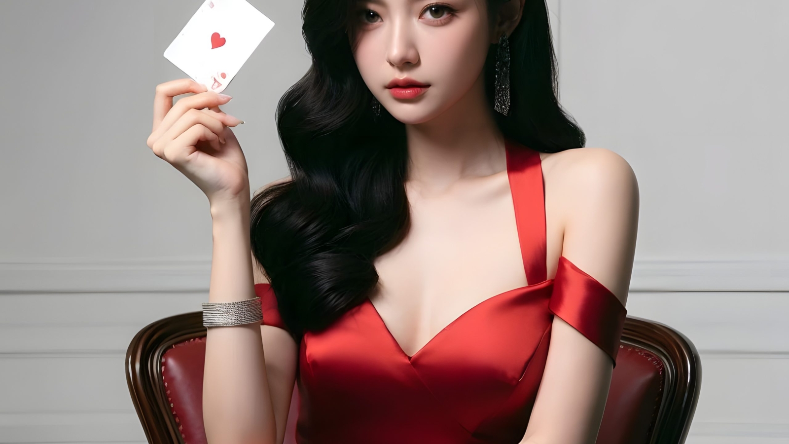 casino-girl-with-red-dress-playing-poker (5)